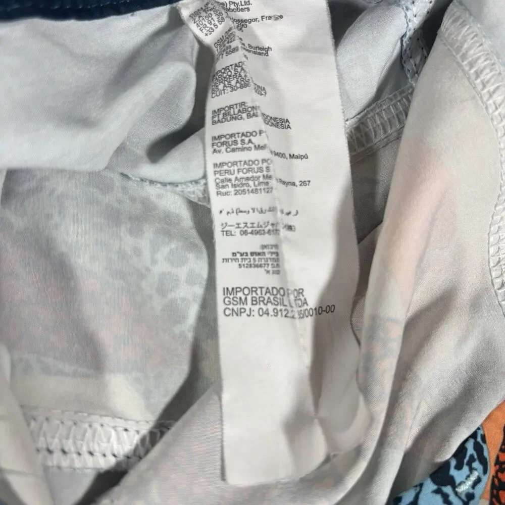 Billabong Recycled Blue Tropical Print Board Shorts